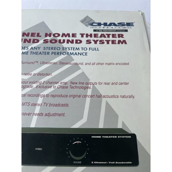 Chase Technologies HTS-1 5-channel home Theatre surround system - Picture 8 of 9
